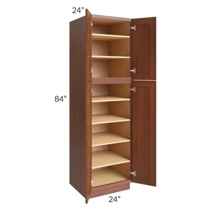 Phoenix Caramel Glaze 24x84 Wall Pantry