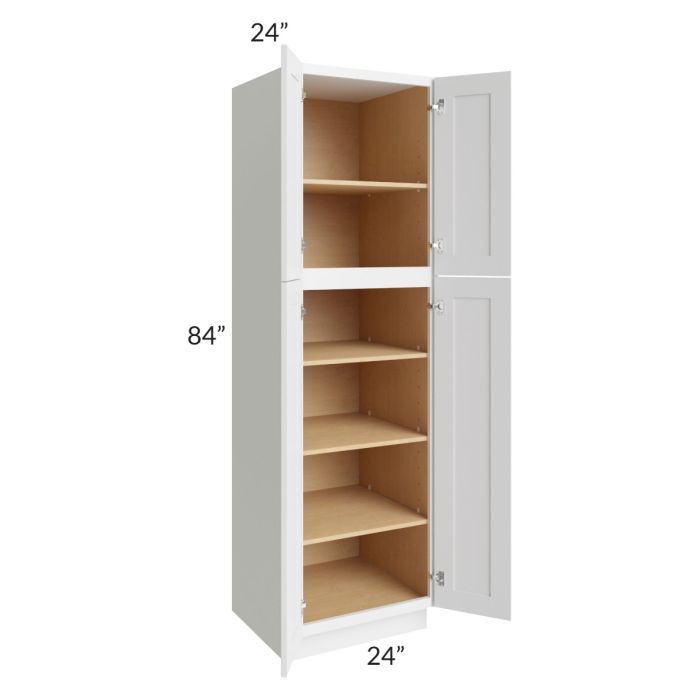 Stratton White Shaker 24x84 Pantry Cabinet