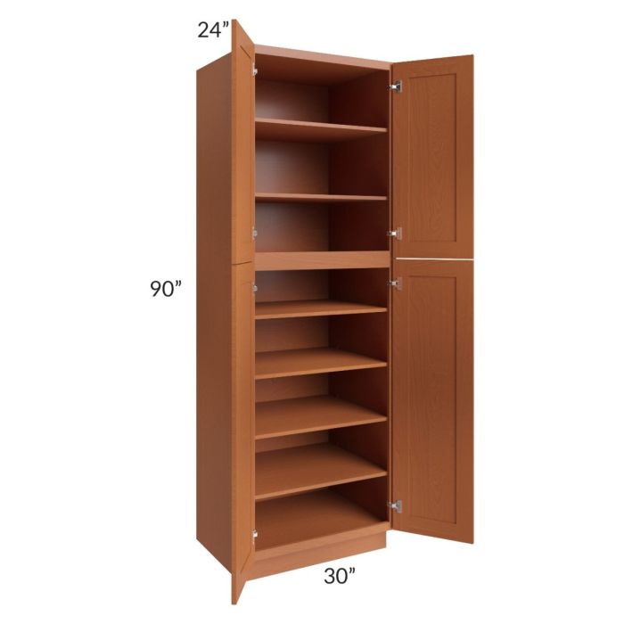 Lexington Cinnamon Glaze 30x90 Wall Pantry