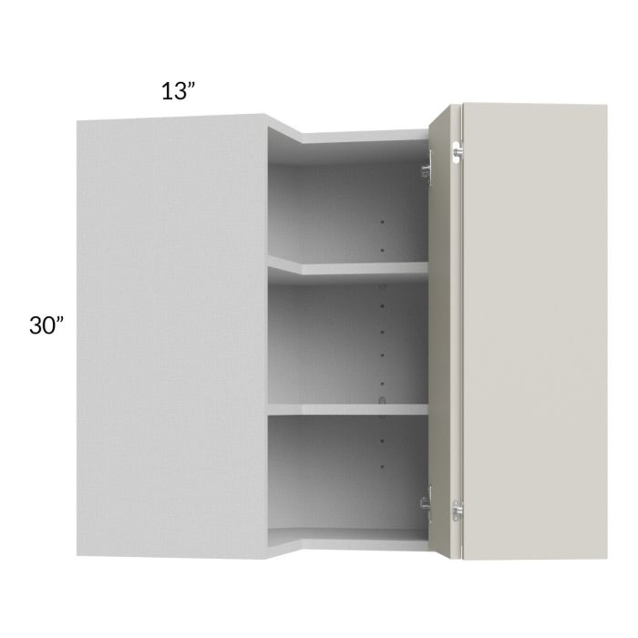 Milan Beige Matte 24x30 Square Corner Wall Cabinet