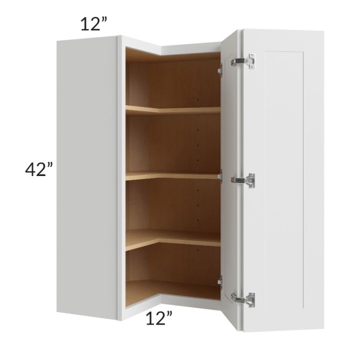 24x42 Square Corner Wall Cabinet