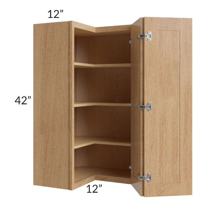 Midtown Timber Shaker 24x42 Square Corner Wall Cabinet