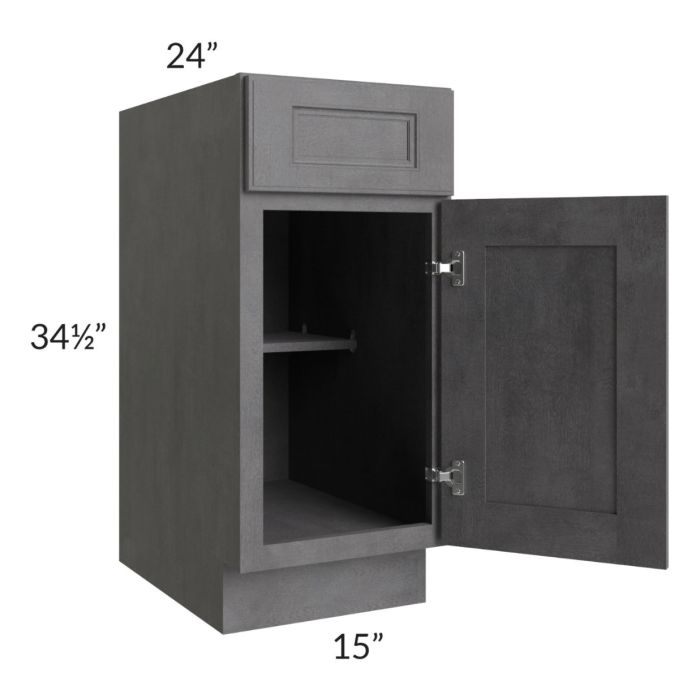Stone Grey 15" Base Cabinet 