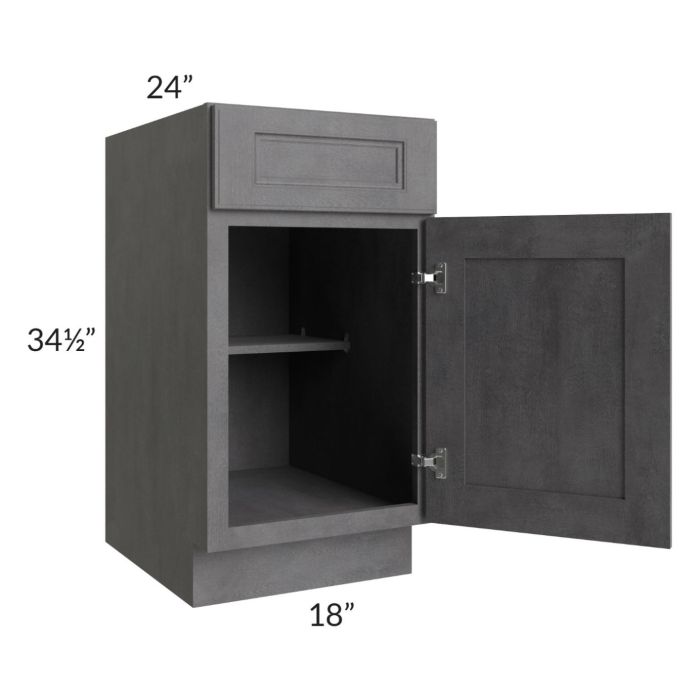 Stone Grey 18" Base Cabinet 