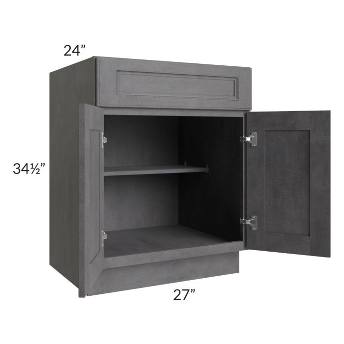 Stone Grey 27" Base Cabinet 