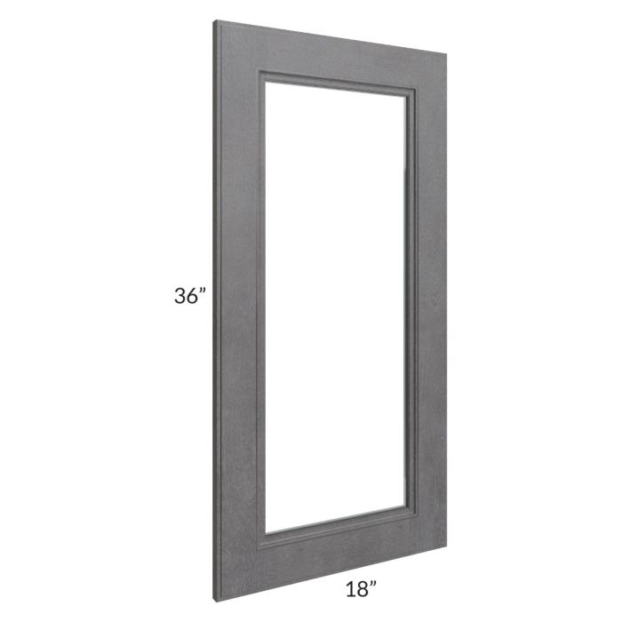 Stone Grey 18x36 Glass Door