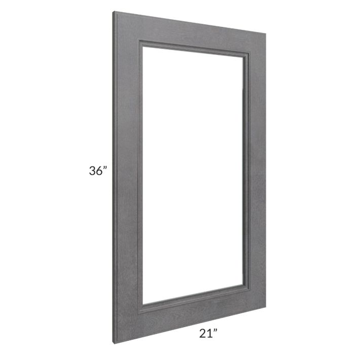 Stone Grey 21x36 Glass Door