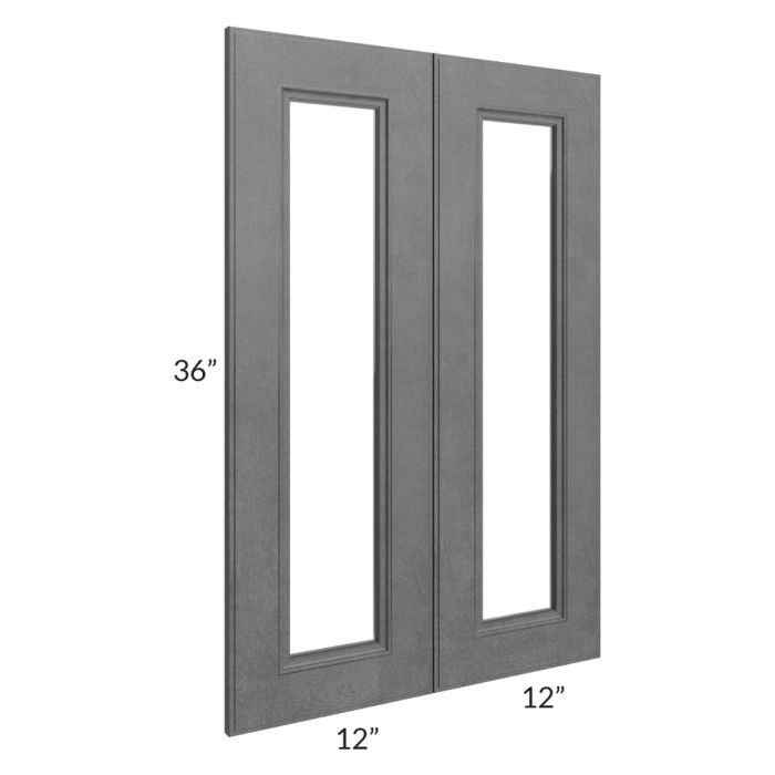 Stone Grey 24x36 Glass Door