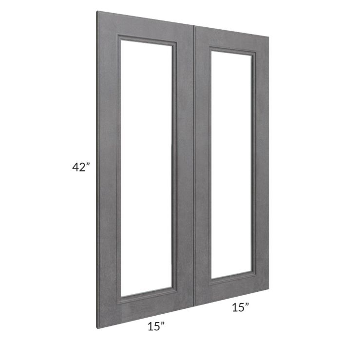 Stone Grey 30x42 Glass Door