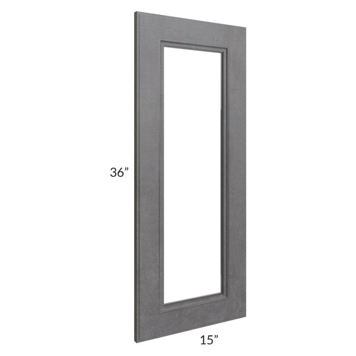 Stone Grey 24x36 Corner Glass Door