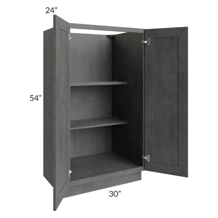 Stone Grey 30x54 Split Pantry Base Cabinet