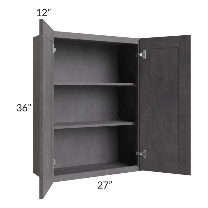 Stone Grey 27x36 Wall Cabinet