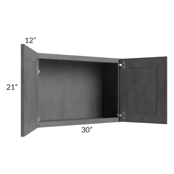 Stone Grey 30x21 Wall Cabinet