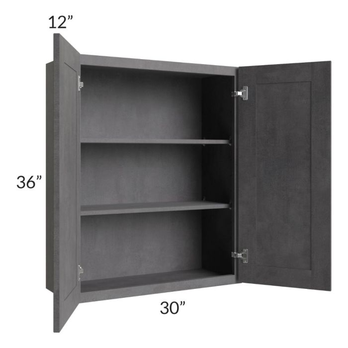 Stone Grey 30x36 Wall Cabinet