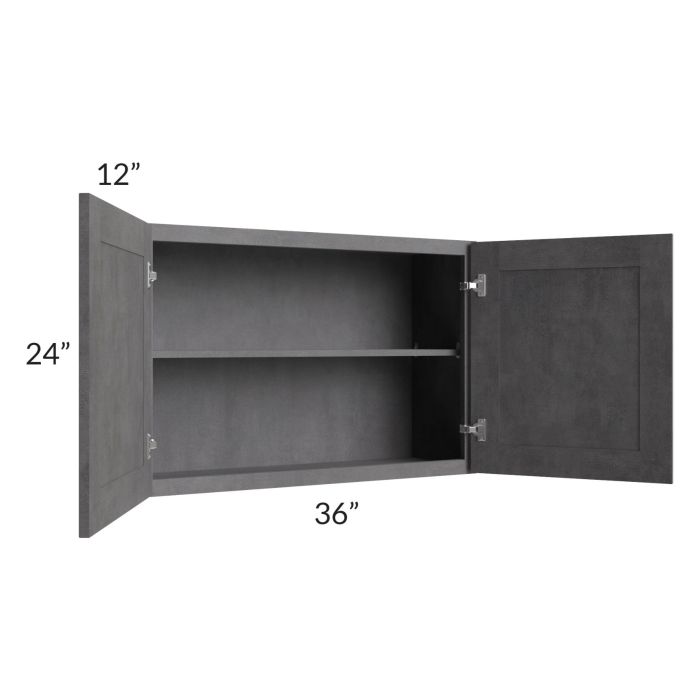Stone Grey 36x24 Wall Cabinet