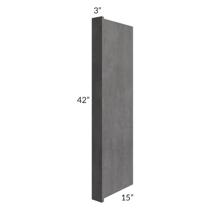 Stone Grey 15x42 Wall End Panel