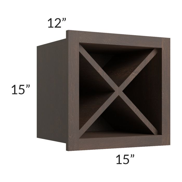 Tuscan Kona Brown 15x15 Wine Rack Cabinet