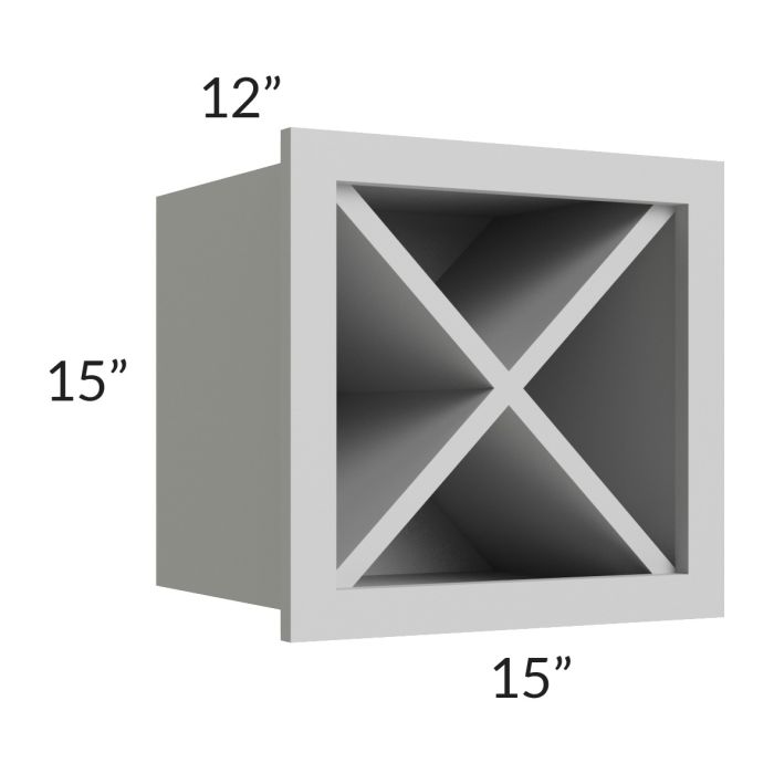 Tuscan Painted Grey 15x15 Wine Rack Cabinet