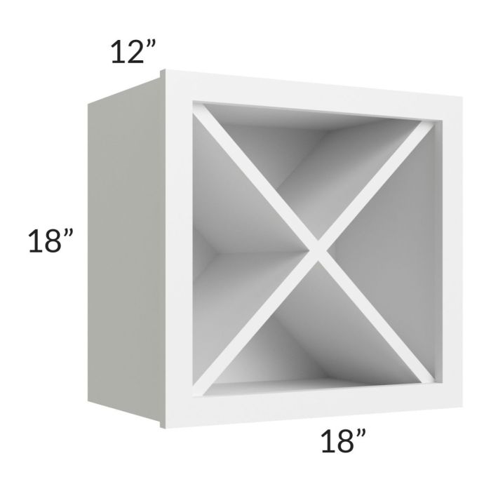 Stratton White Shaker 18x18 Wine Cabinet