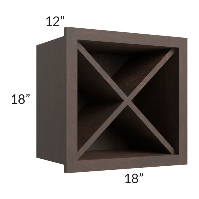 Tuscan Kona Brown 18x18 Wine Rack Cabinet