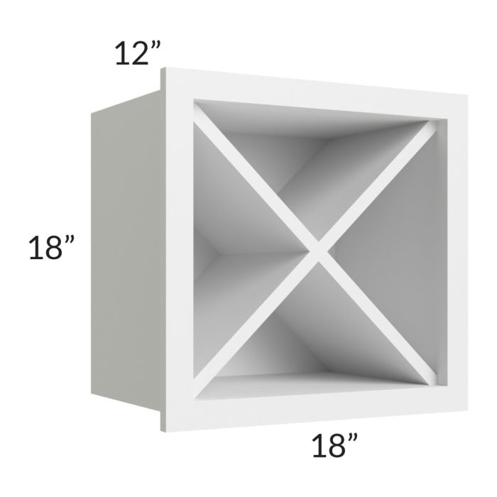 Union White 18x18 Wine Rack Cabinet