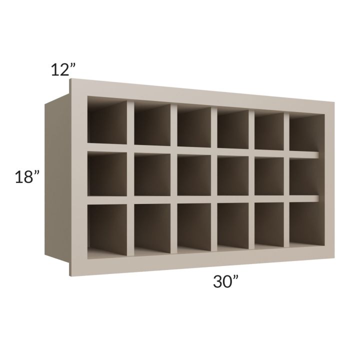 Tuscan Oyster 30x18 Wine Rack Cabinet