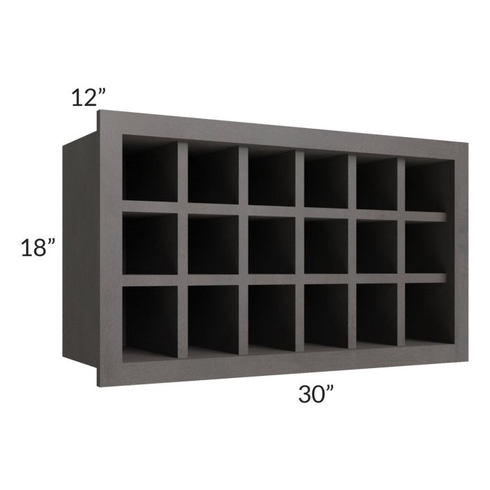 Salem Dark Grey 30x18 Wine Rack Cabinet