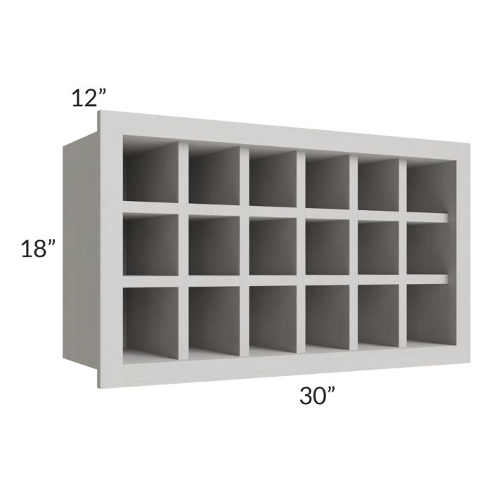 Salem Light Grey 30x18 Wine Rack Cabinet