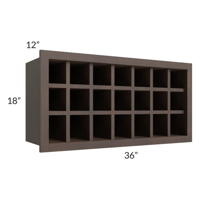 Tuscan Kona Brown 36x18 Wine Rack Cabinet