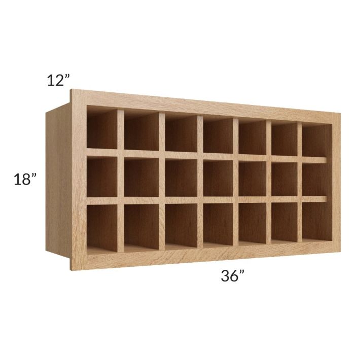 Tuscan Timber 36x18 Wine Rack Cabinet