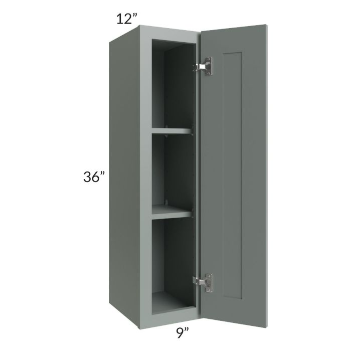 Woodland Green Shaker 24" 2-Drawer Base Cabinet