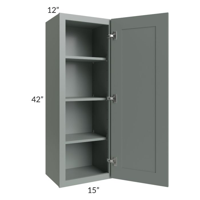 Woodland Green Shaker 24" 2-Drawer Base Cabinet