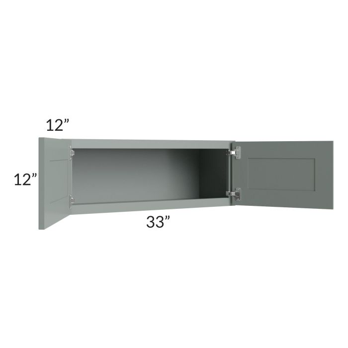 Woodland Green Shaker 24" 2-Drawer Base Cabinet