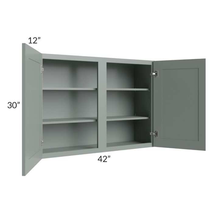 Woodland Green Shaker 24" 2-Drawer Base Cabinet