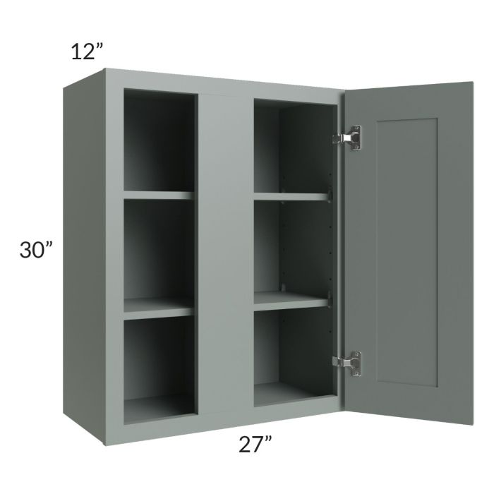 Woodland Green Shaker 24" 2-Drawer Base Cabinet