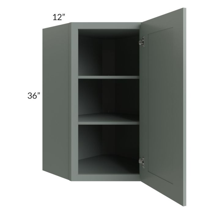 Woodland Green Shaker 24" 2-Drawer Base Cabinet