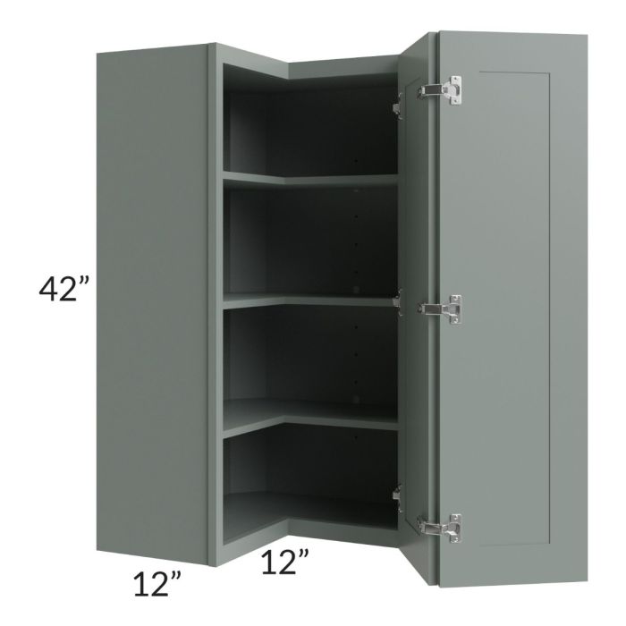 Woodland Green Shaker 24" 2-Drawer Base Cabinet