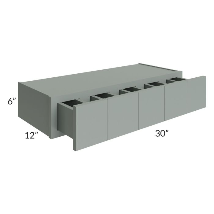 Woodland Green Shaker 24" 2-Drawer Base Cabinet