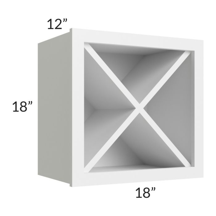 Bayville White 18x18 Wine Rack Cabinet