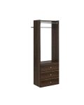 25 1/8 Inch Wide Elite Closet Organizer System with Three Drawers