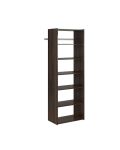 Essential Shelf Tower Closet Storage Wall Mounted Organizer Kit System with Shelves and Hanging Rod