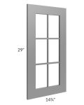 Stratton Dark Grey Shaker 15x30 Mullion Door (cabinet not included) - Out of stock through mid April