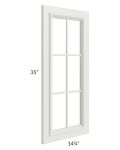 Wellfleet Linen 15x36 Mullion Door (cabinet not included) 