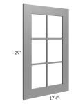 Stratton Dark Grey Shaker 18x30 Mullion Door (cabinet not included) - Out of stock through mid April