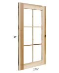 Prairie Shaker 18x36 Mullion Door (cabinet not included) - Out of stock through mid April
