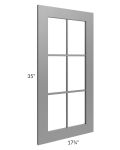 Stratton Dark Grey Shaker 18x36 Mullion Door (cabinet not included) 
