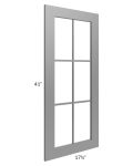 Stratton Light Grey Shaker 18x42 Mullion Door (cabinet not included)