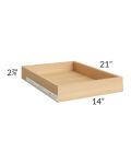 Portland White 18" Roll Out Tray with a Dovetailed Drawer Box