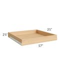 Vail White 21" Roll Out Tray with a Dovetailed Drawer Box