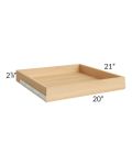 Signature Vanilla Glaze 24" Roll Out Tray with a Dovetailed Drawer Box